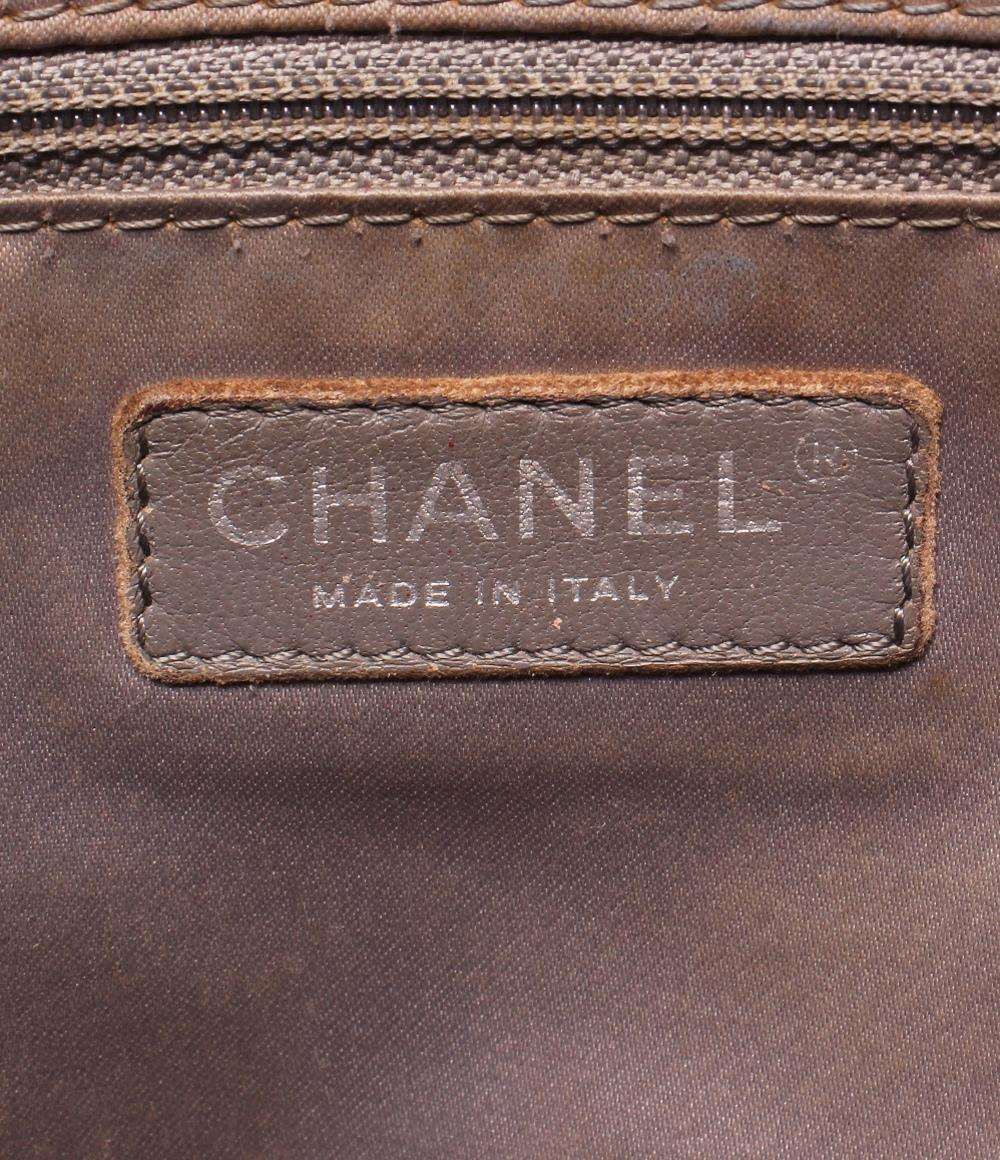 CHANEL チェーンショルダーバッグ トートバッグ 肩掛け キャビアスキン シルバー金具 マトラッセ レディース シャネル