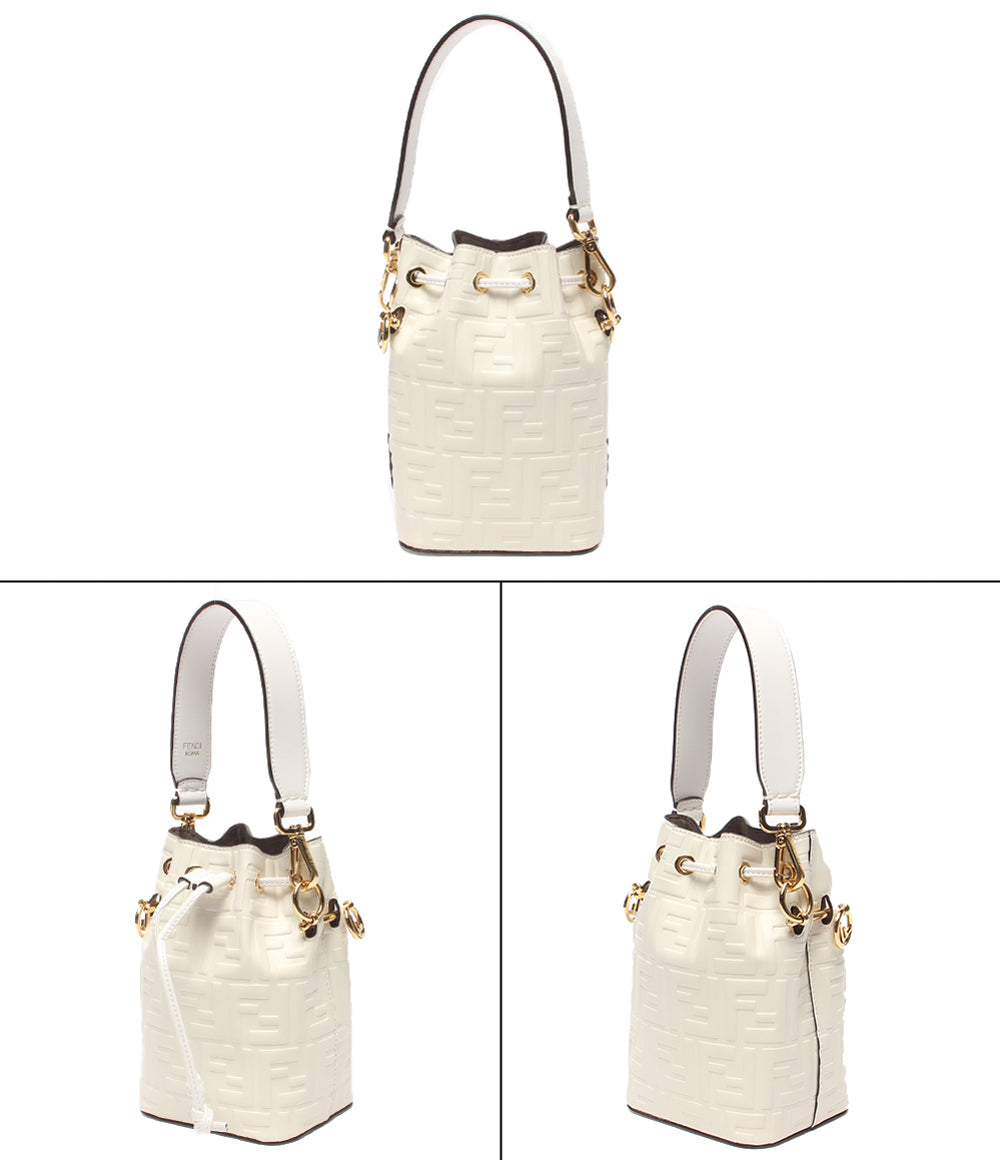 美品 FENDI 2WAYハンドバッグ ショルダーバッグ 肩掛け モン トレゾール 8BS010 レディース フェンディ