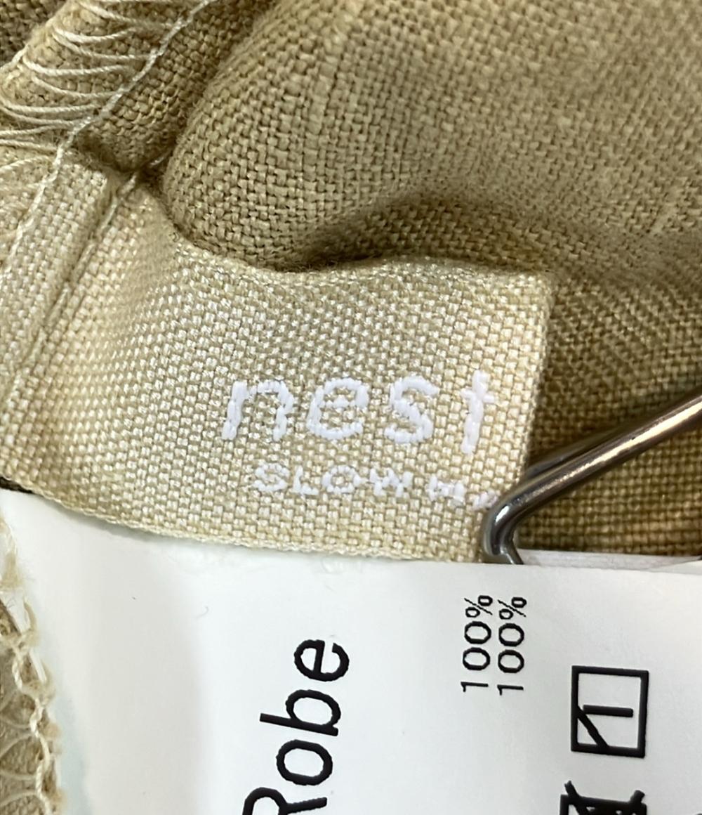 nest Robe 長袖ワンピース リネン ロング シャツ ボタン 01233-1039 レディース SIZE FREE (M) ネストローブ
