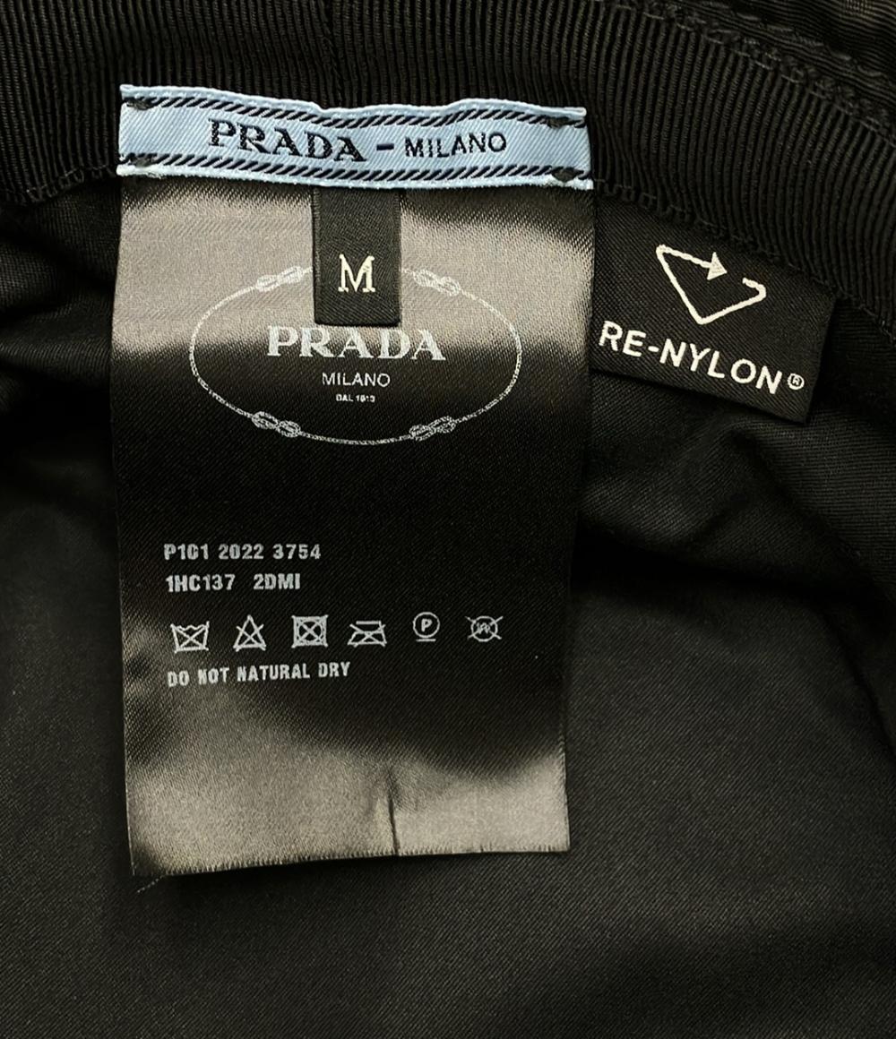 美品 プラダ バケットハット トライアングルロゴ 1HC137 レディース SIZE M PRADA