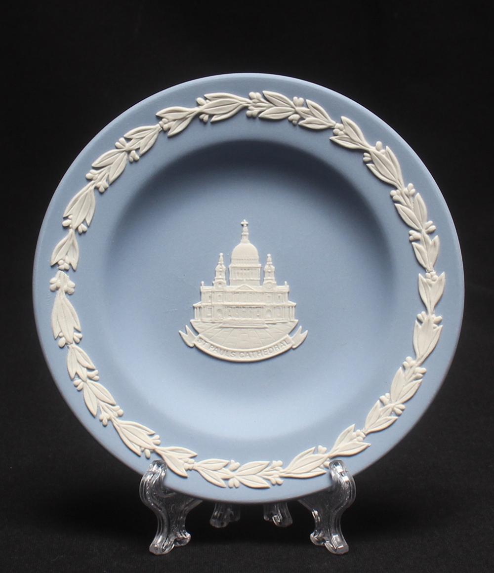 美品 ウェッジウッド ミニプレート 飾り皿 11cm ジャスパー ST PAUL'S CATHEDRAL WEDGWOOD