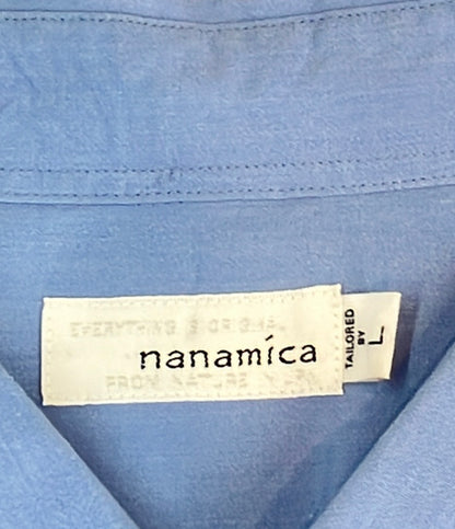 nanamica 半袖シャツ 26SS Regular Collar Wind SUGS405 メンズ SIZE L ナナミカ