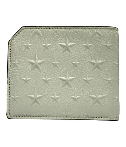 美品 Jimmy Choo 二つ折り財布 241ALBANY.EMG CHALKレザー メンズ ジミーチュウ