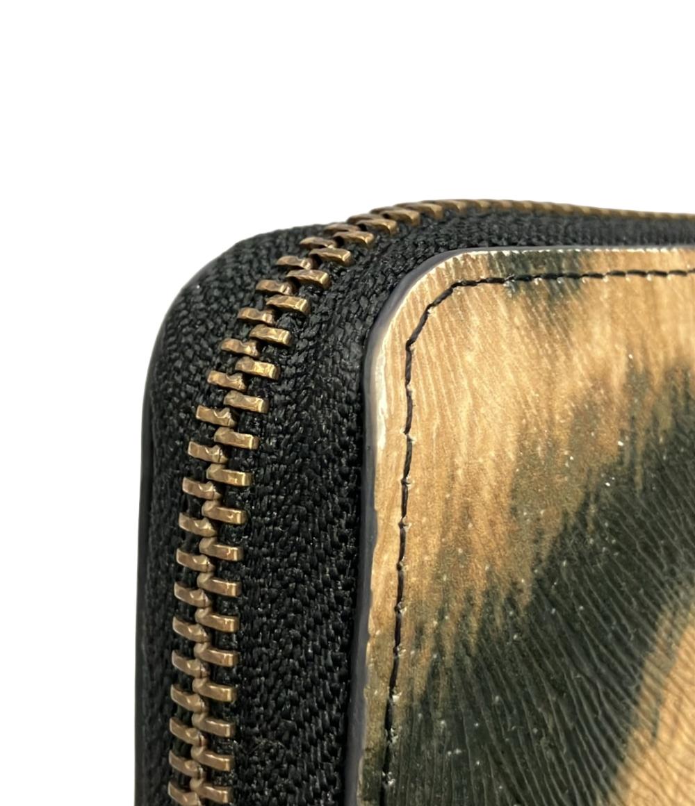ヴィヴィアン・ウエストウッド ラウンドファスナー長財布　レオパード柄 新品同様 ヴィヴィアンウエストウッド Vivienne Westwood 財布 長財布