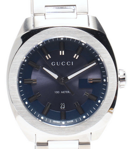 美品 GUCCI 腕時計 GG2570 クオーツ YA142303 メンズ グッチ