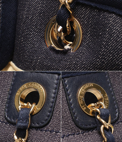CHANEL チェーンショルダーバッグ 肩掛け ゴールド金具 ドーヴィルライン 17番台 レディース シャネル