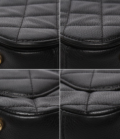 CHANEL チェーンショルダーバッグ 肩掛け 斜め掛け 24番台 キャビアスキン マトラッセ A91903 レディース シャネル