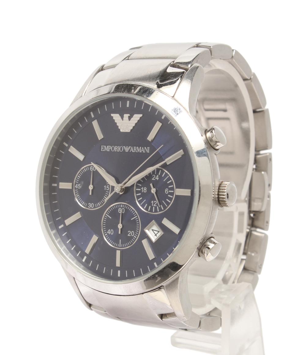 Emporio Armani 腕時計 クオーツ ネイビー系 AR-2448 メンズ
