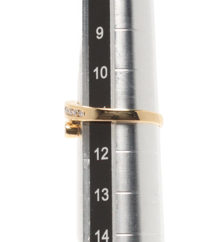 美品 リング 指輪 K18 ダイヤ 0.20ct レディース SIZE 11号