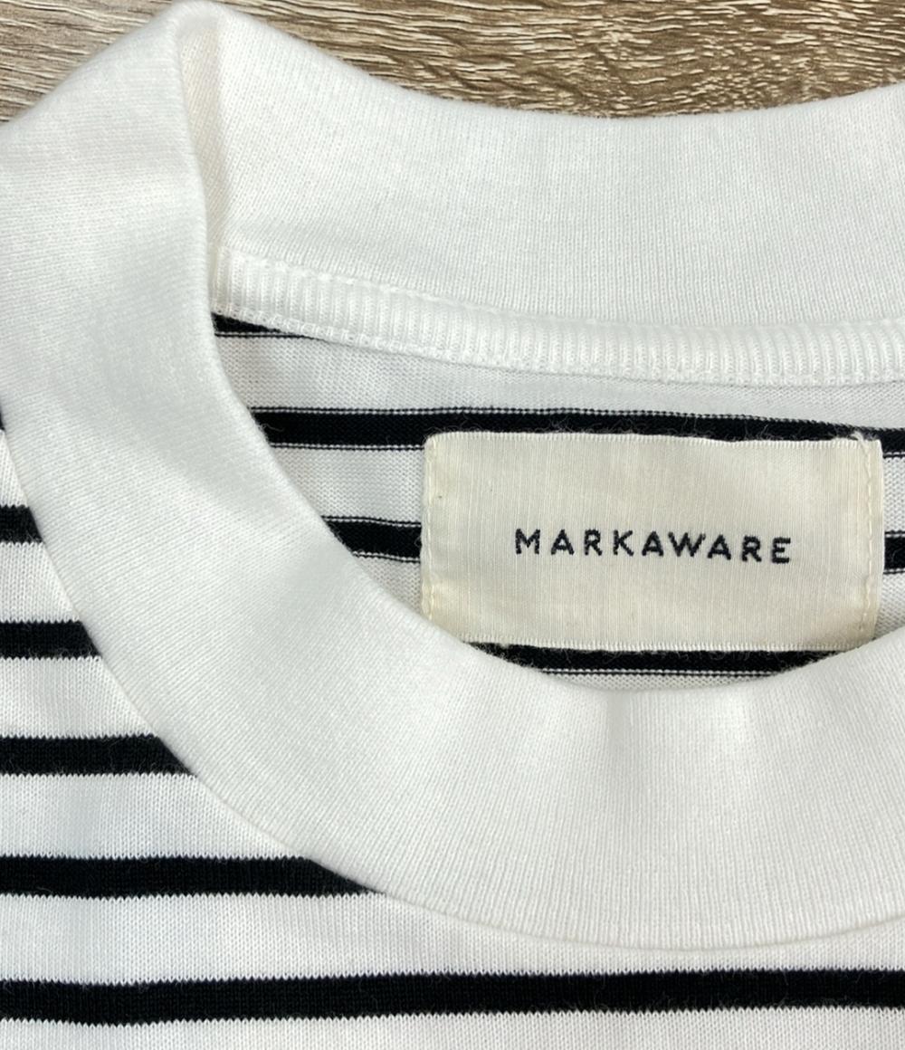 markaware オーバーサイズ ボーダー長袖Tシャツ メンズ SIZE M マーカウェア