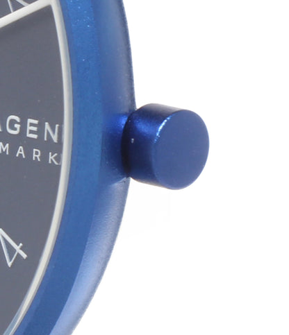 美品 SKAGEN 腕時計 シリコンウォッチ クオーツ ブルー SKW6508 レディース スカーゲン