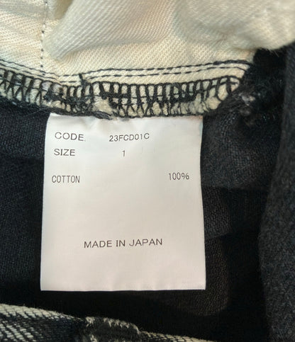 URU デニムパンツ ジップアップ ケミカルウォッシュ加工 COTTON DENIM - 5 POCKET PANTS TYPE C 23fcd01c メンズ SIZE 1 (S) ウル