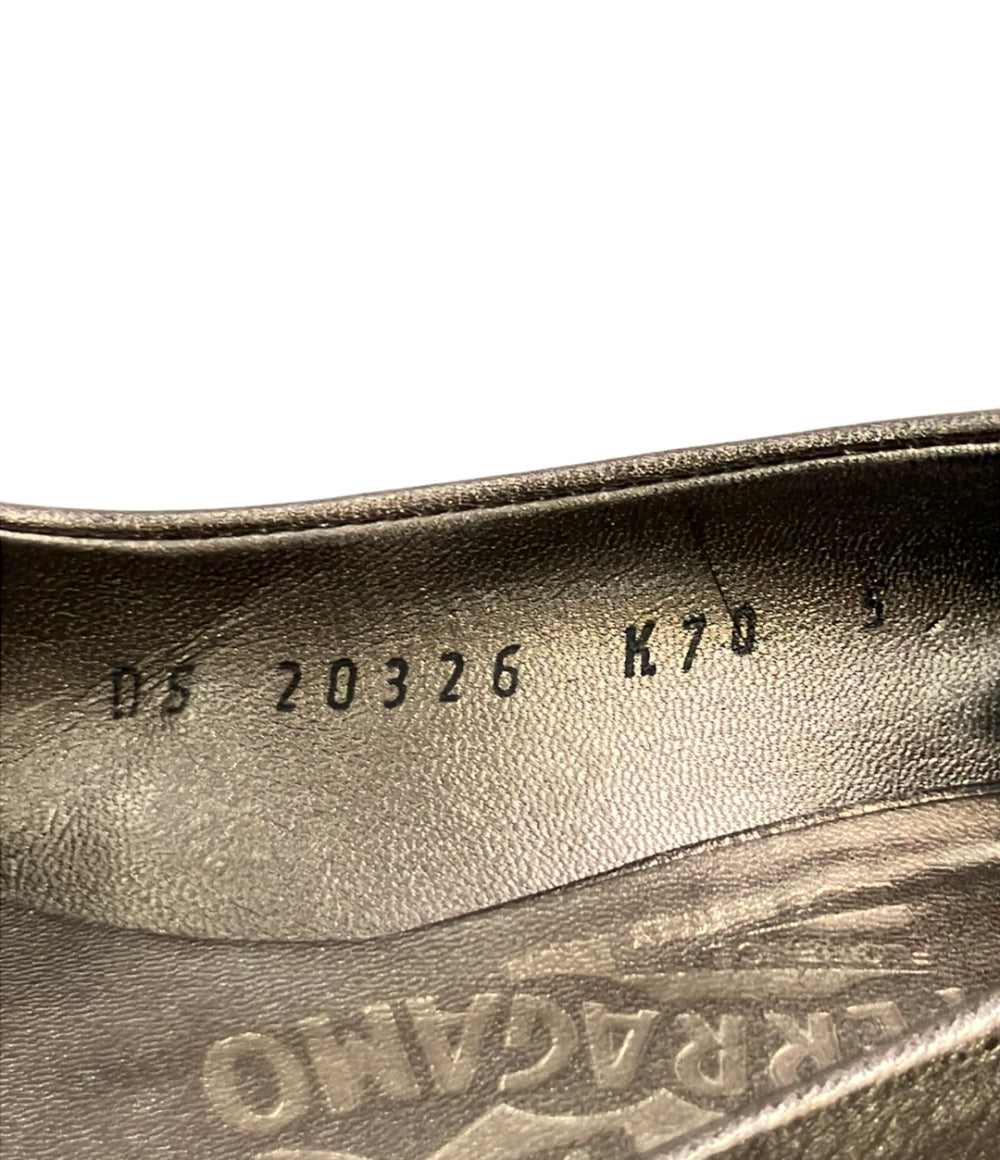 Salvatore Ferragamo パンプス ウェッジソール ヴァラ DS 20326 レディース SIZE 5 サルヴァトーレフェラガモ