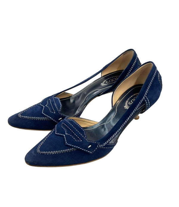 【未使用】TOD'S ネイビー スエード ハイヒール TOD'S パンプス スエード レディース SIZE 36 (M) トッズ – Rehello by