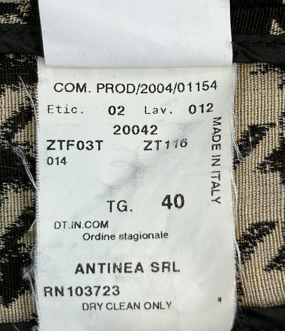 ARMANI COLLEZIONI ノーカラージャケット レディース SIZE 40 (S) アルマーニコレッツォーニ