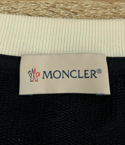 MONCLER スウェット ロゴ ネイビー×ホワイト I10918G00003 メンズ SIZE M モンクレール