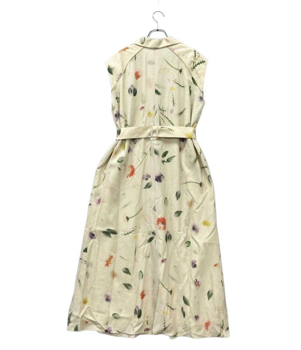 AKIRANAKA ノースリーブワンピース リヨセル生地 Soak flower dress BE AR2367-BE レディース SIZE 2 (M)