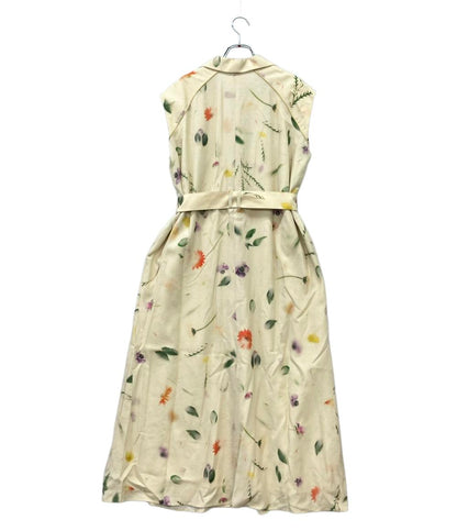 AKIRANAKA ノースリーブワンピース リヨセル生地 Soak flower dress BE AR2367-BE レディース SIZE 2 (M)