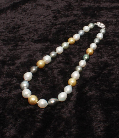 美品 ネックレス バロックパール 11.0-13.0mm レディース