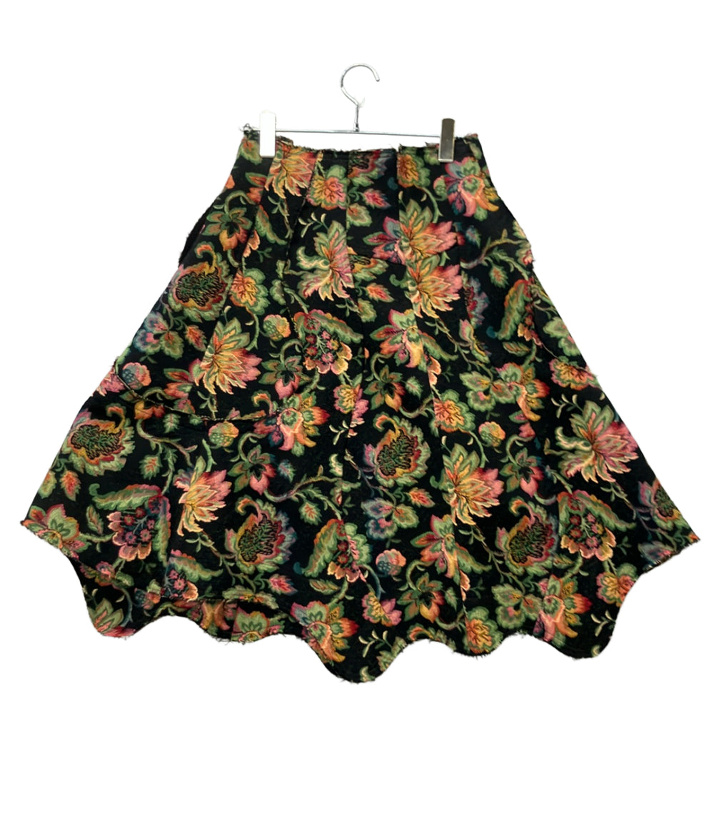 COMME des GARCONS フレアスカート ゴブラン織り 花柄 GR-S010 レディース SIZE XS コムデギャルソン