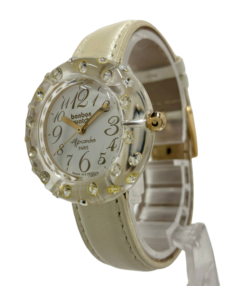 bonbon watch 腕時計 クオーツ ホワイト レディース ボンボンウォッチ