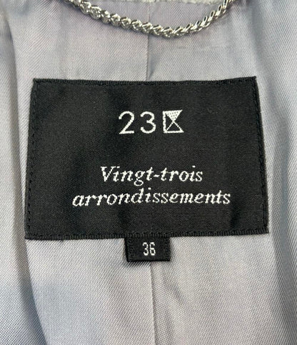 23区 ノーカラーコート RN 92568  CA 19543 レディース SIZE 36 (S) ニジュウサンク