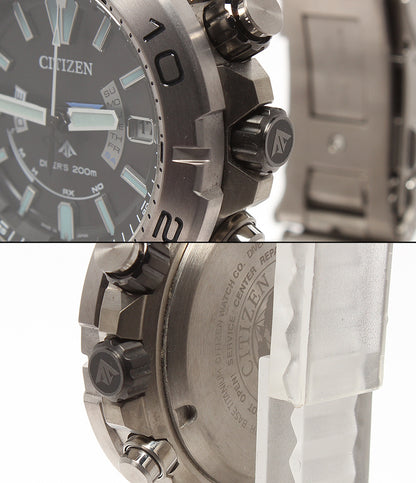 CITIZEN 腕時計 エコドライブ 電波 プロマスターマリン ソーラー ブラック H112-R012479 メンズ シチズン