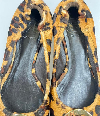 Tory Burch バレエシューズ レオパード柄 ハラコ レディース SIZE 5 1/2 (22.5cm) トリーバーチ
