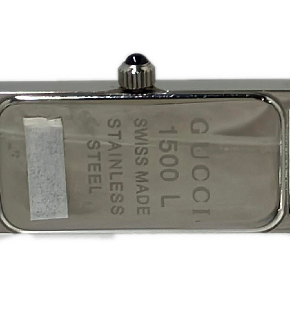 GUCCI 腕時計 クオーツ 水色 1500L レディース グッチ