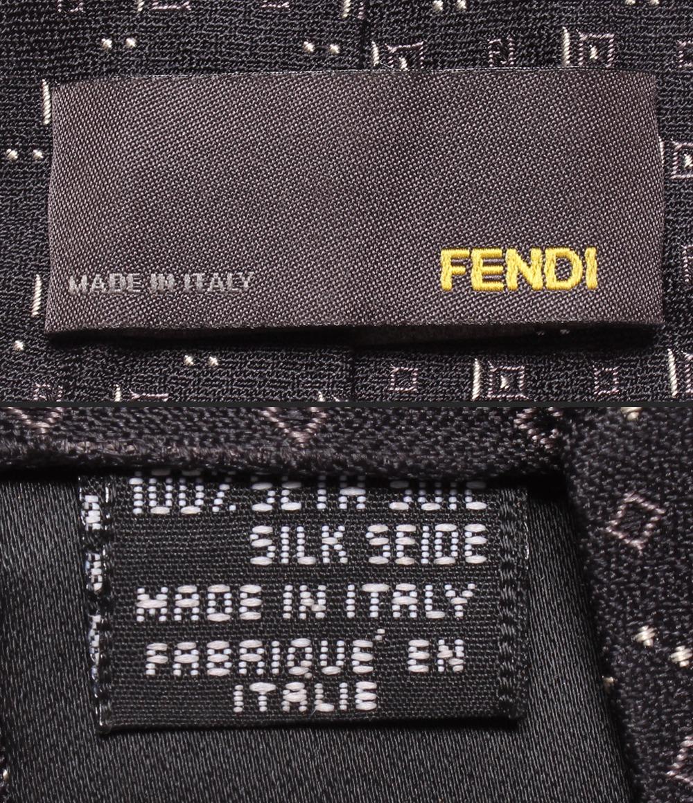 フェンディ ネクタイ シルク100％ メンズ FENDI