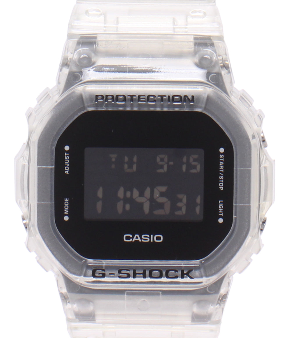 美品 CASIO 腕時計 スケルトン クオーツ ブラック DW-5600SKE メンズ カシオ