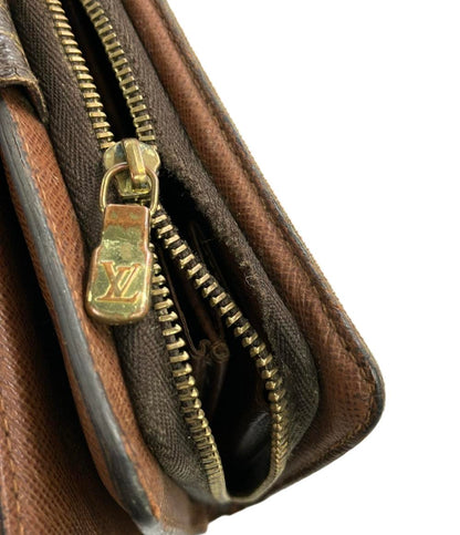 訳あり LOUIS VUITTON 二つ折り財布 モノグラム ポルトパピエジップ M61207 レディース ルイ・ヴィトン
