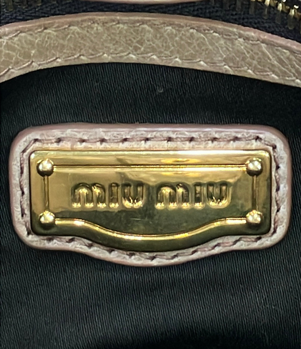 Miu Miu 2way ハンドバッグ ショルダーバッグ 斜め掛け レディース ミュウ ミュウ