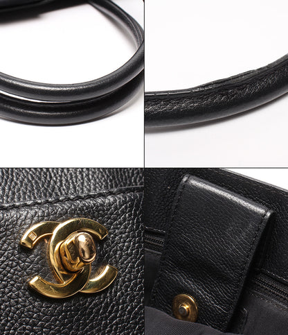CHANEL トートバッグ ゴールド金具 キャビアスキン 12番台 エグゼクティブトート A15206 レディース シャネル
