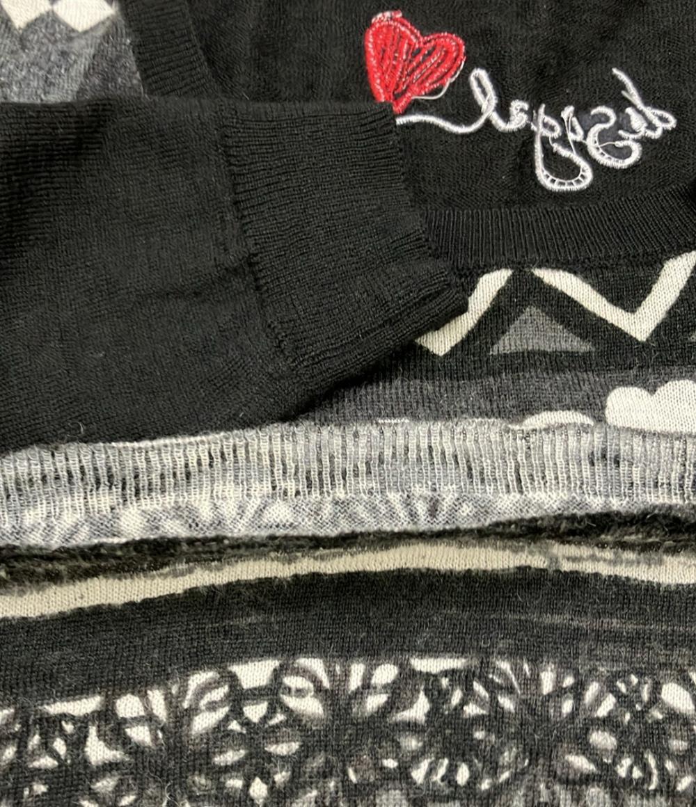 デジグアル 長袖ニットワンピース クールネック レディース SIZE S (S) Desigual