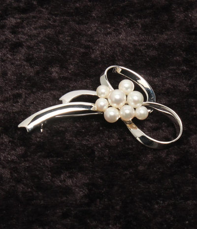 MIKIMOTO ブローチ SV レディース ミキモト