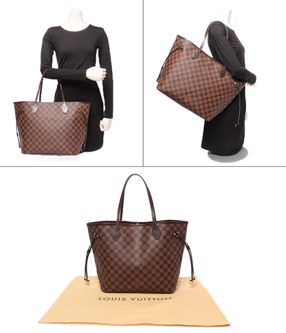 LOUIS VUITTON トートバッグ ショルダーバッグ 肩掛け ネヴァーフル MM ダミエ エベヌ N51105 レディース ルイ・ヴィトン