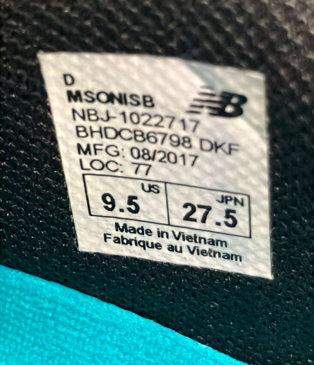 美品 NEW BALANCE ローカットスニーカー フューエルコア ソニック MSONISB メンズ SIZE 27.5 ニューバランス