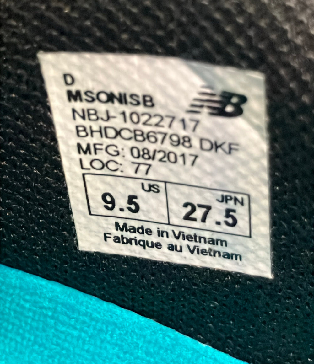 美品 NEW BALANCE ローカットスニーカー フューエルコア ソニック MSONISB メンズ SIZE 27.5 ニューバランス