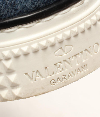 ヴァレンティノ ローカットスニーカー デニム スタッズ レディース SIZE 36 (M) VALENTINO