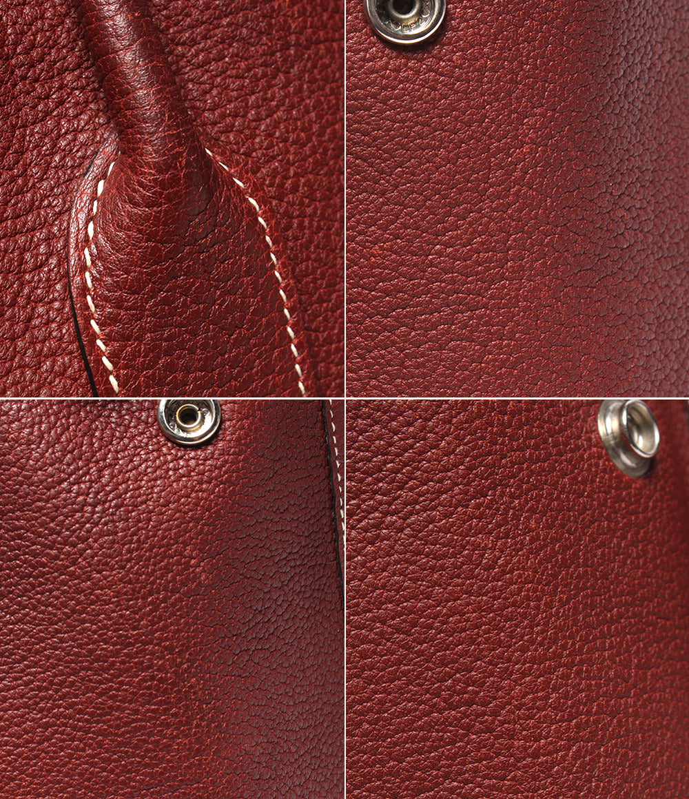 HERMES トートバッグ ハンドバッグ □P刻印 シルバー金具 ガーデンパーティPM レディース メンズ エルメス