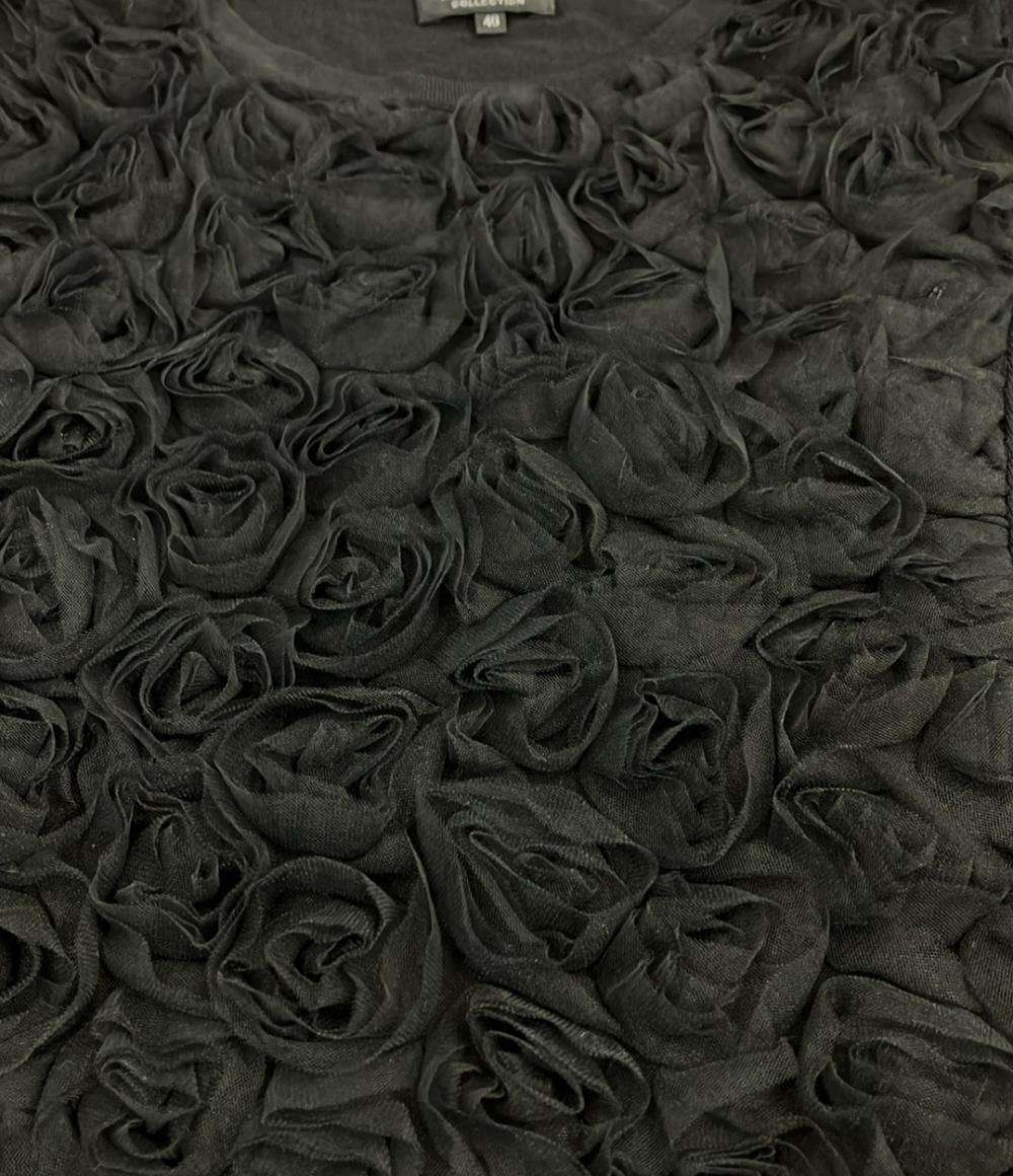 ランバン コレクション 半袖 ローズニット レディース SIZE 40 LANVIN COLLECTION