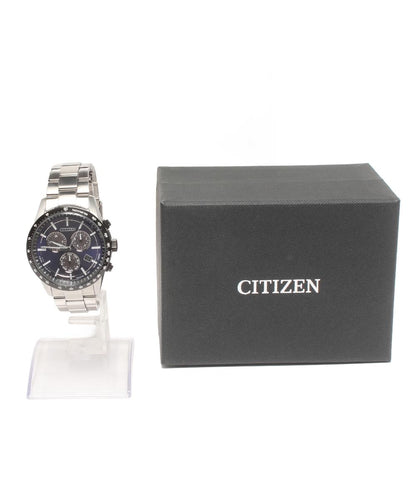 美品 CITIZEN 腕時計 エコドライブ ソーラー ブラック E820-S122635 メンズ シチズン