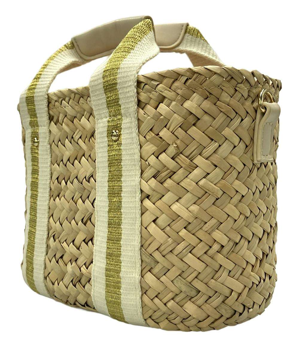 美品 ニコアンド かごバッグハンドバッグ レディース niko and...