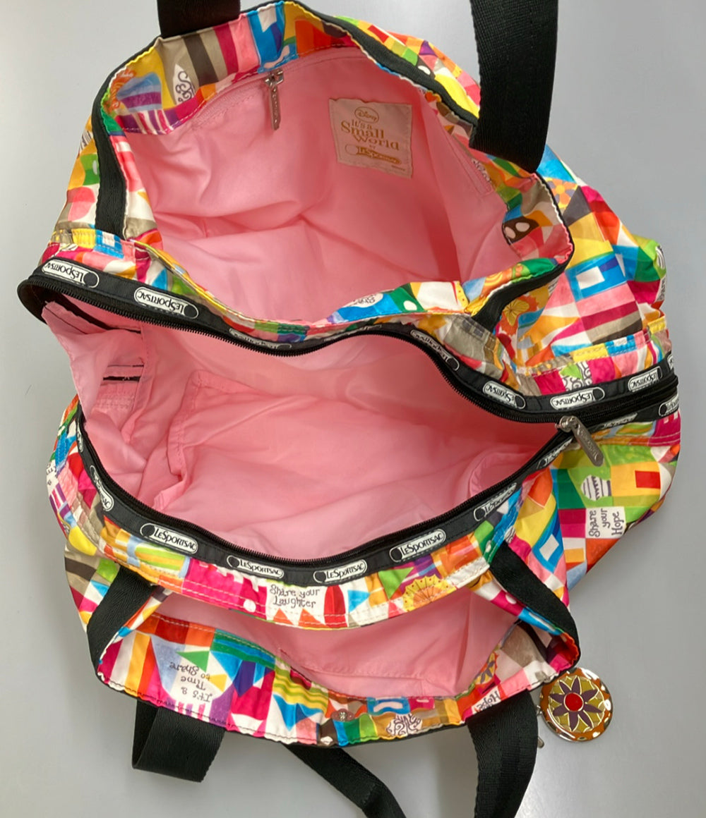 美品 LeSportsac Disney トートバッグ イッツ・ア・スモールワールド レディース レスポートサック ディズニー