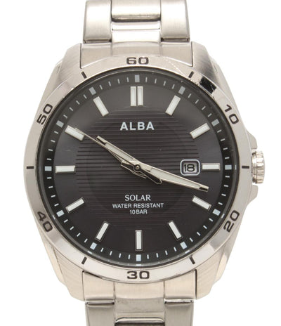 ALBA 腕時計 ソーラー ブラック AS32-KVD0 メンズ アルバ