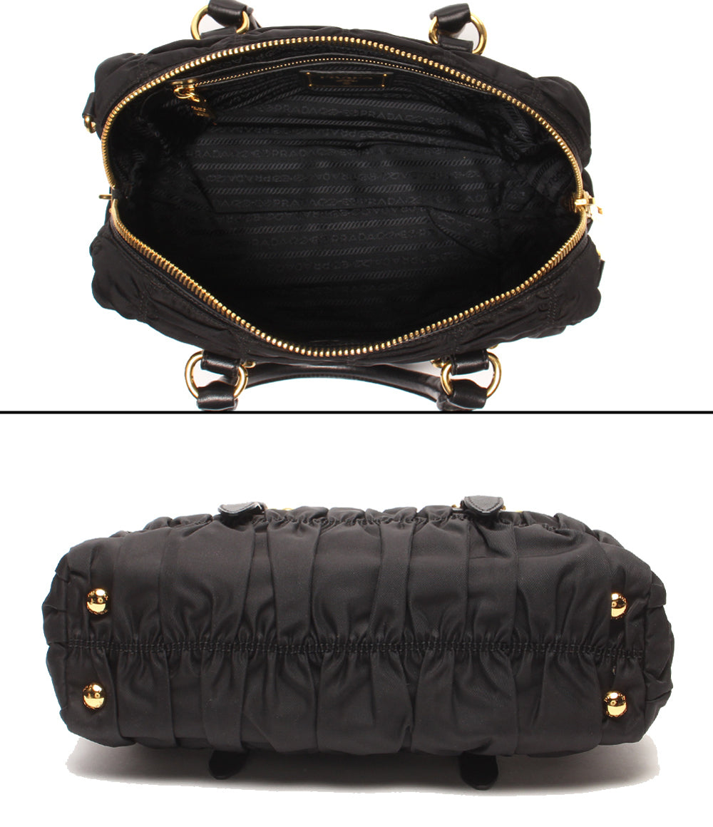 極美品✨プラダ　ナイロン　2wayハンドバッグ　ビジネス　肩掛け　A4収納可　黒 美品 PRADA ナイロン 2WAYハンドバッグ ショルダーバッグ 斜め掛け