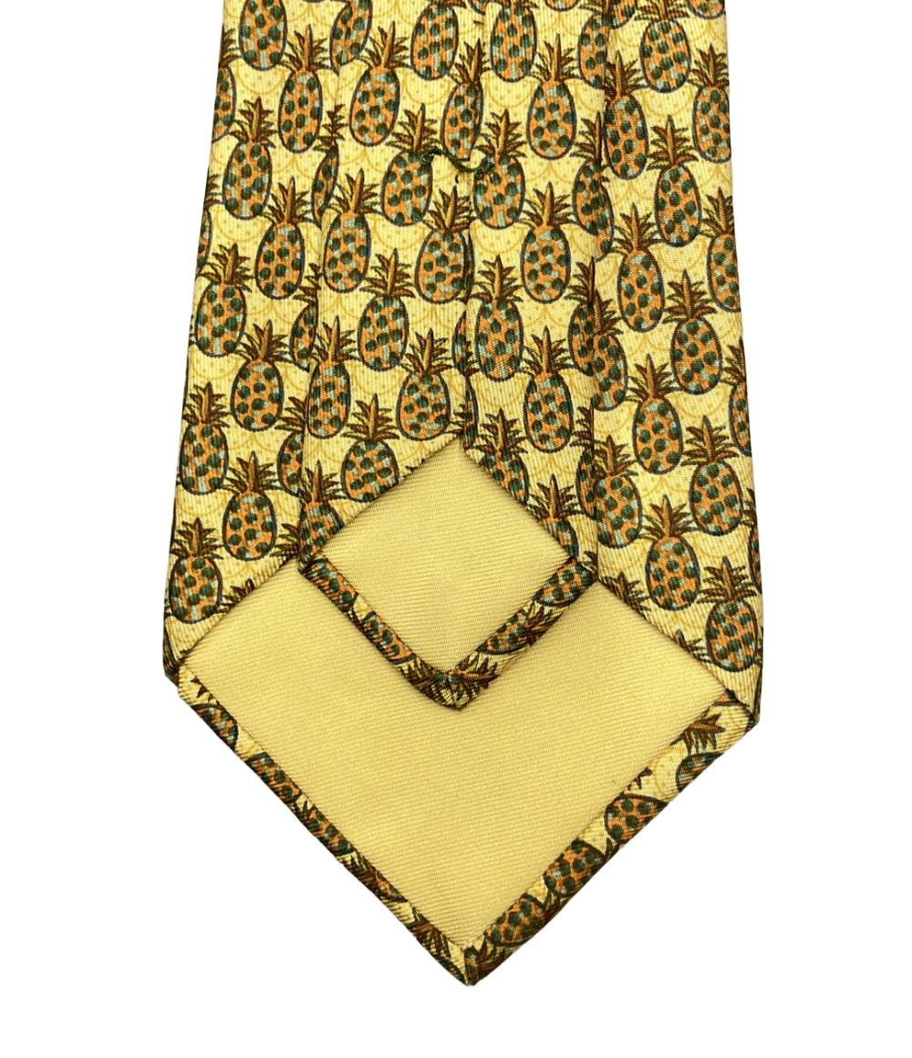 HERMES ネクタイ シルク100% メンズ エルメス