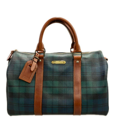 POLO RALPH LAUREN ハンドバッグ ミニボストンバッグ チェック柄 レディース ポロラルフローレン