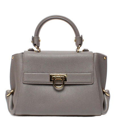 美品 Salvatore Ferragamo 2way ハンドバッグ ショルダーバッグ 斜め掛け ソフィア ガンチーニ FZ21 F628 レディース サルヴァトーレフェラガモ